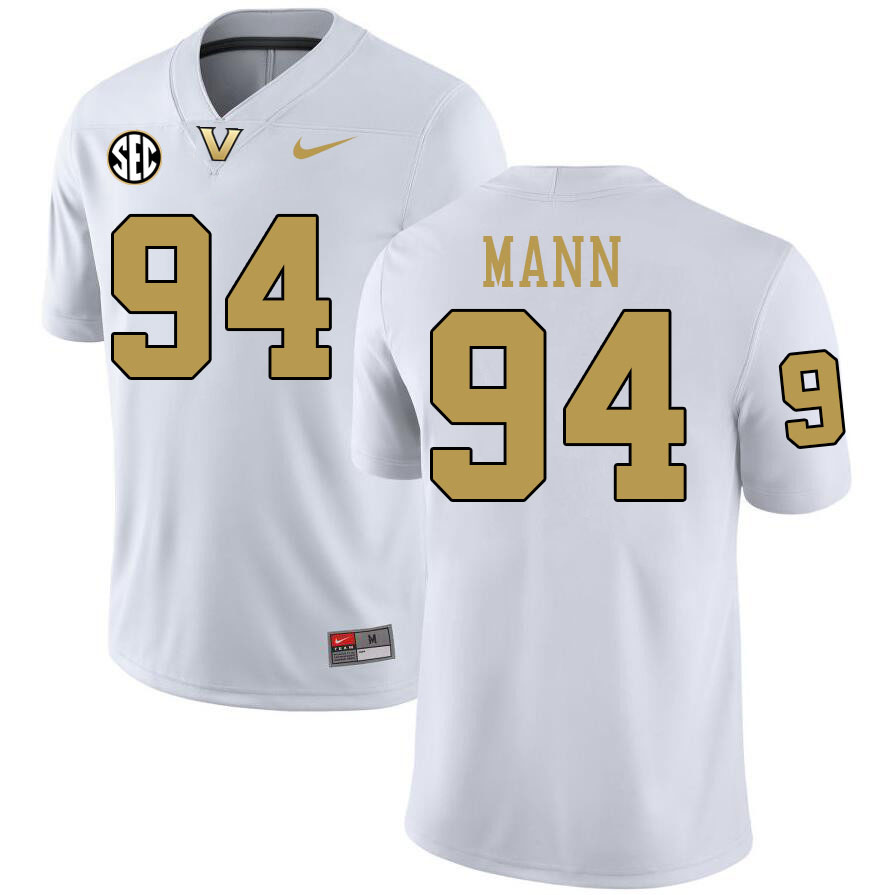 Bradley Mann Jersey, Vanderbilt Commodores #94 Bradley Mann Football Jersey, Uniforms-Alternate Whit Bradley Mann Jersey, Vanderbilt Commodores #94 Bradley Mann Football Jersey, Uniforms-Alternate Whit